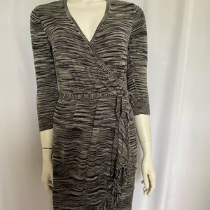 Fringed knitted dress